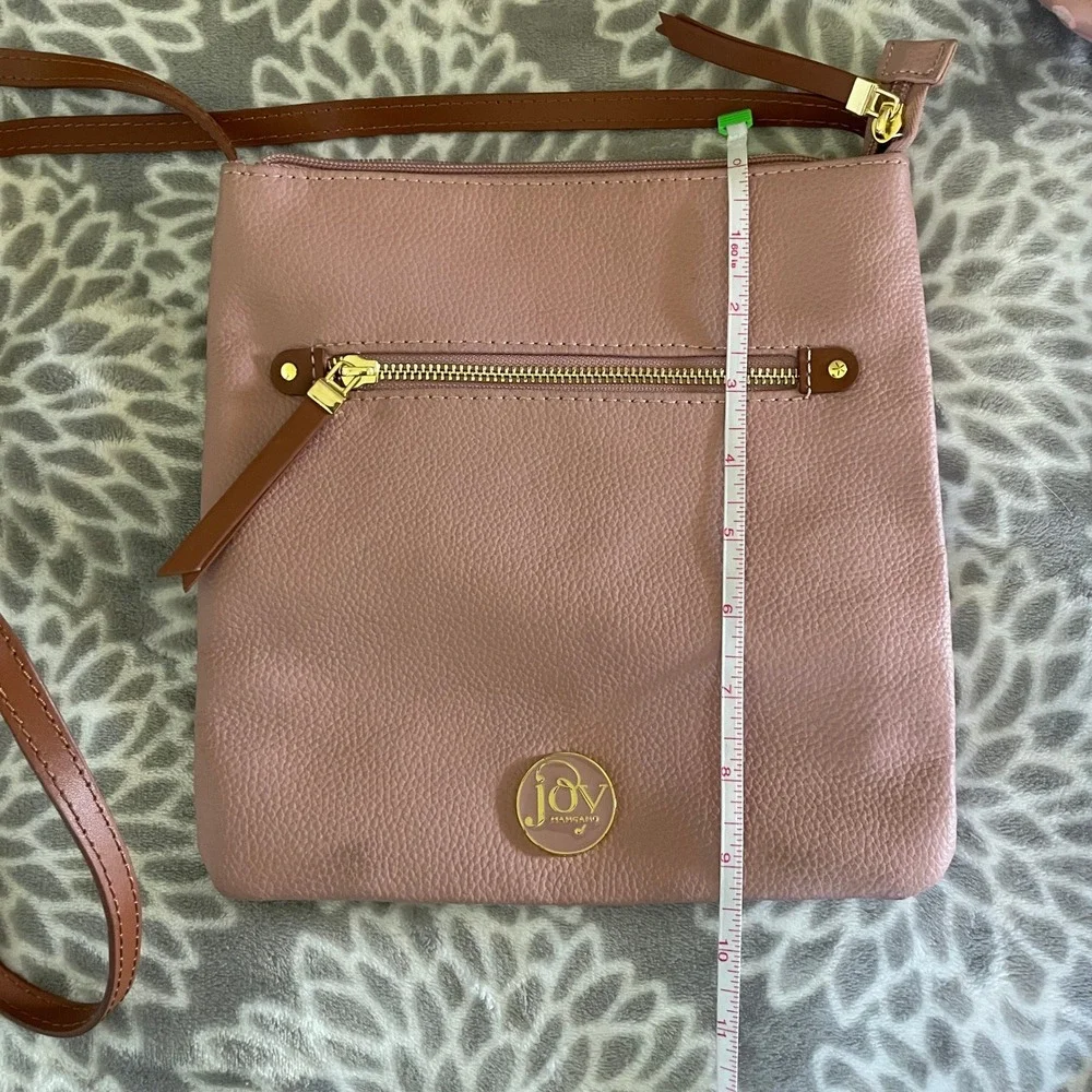 Joy Mangano Pink‎ Pebbled Leather Tote Bag Crossbody Purse Matching Set Normcore